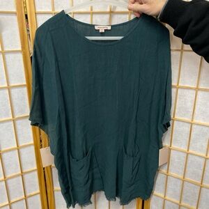 Stylish Teal Women's Tunic with Pockets